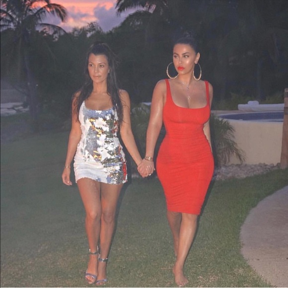 New Naked Wardrobe red nw tank midi stretchy dress - Picture 3 of 8